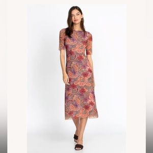 Johnny Was Haley Mesh Midi Dress
